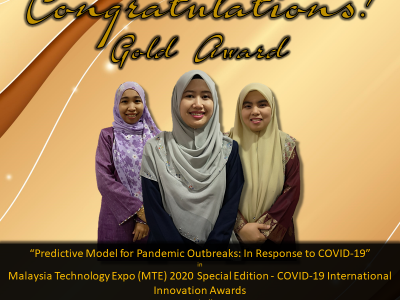 Predictive model for COVID-19 outbreaks by UMP won a gold medal in MTE 2020 Special Edition